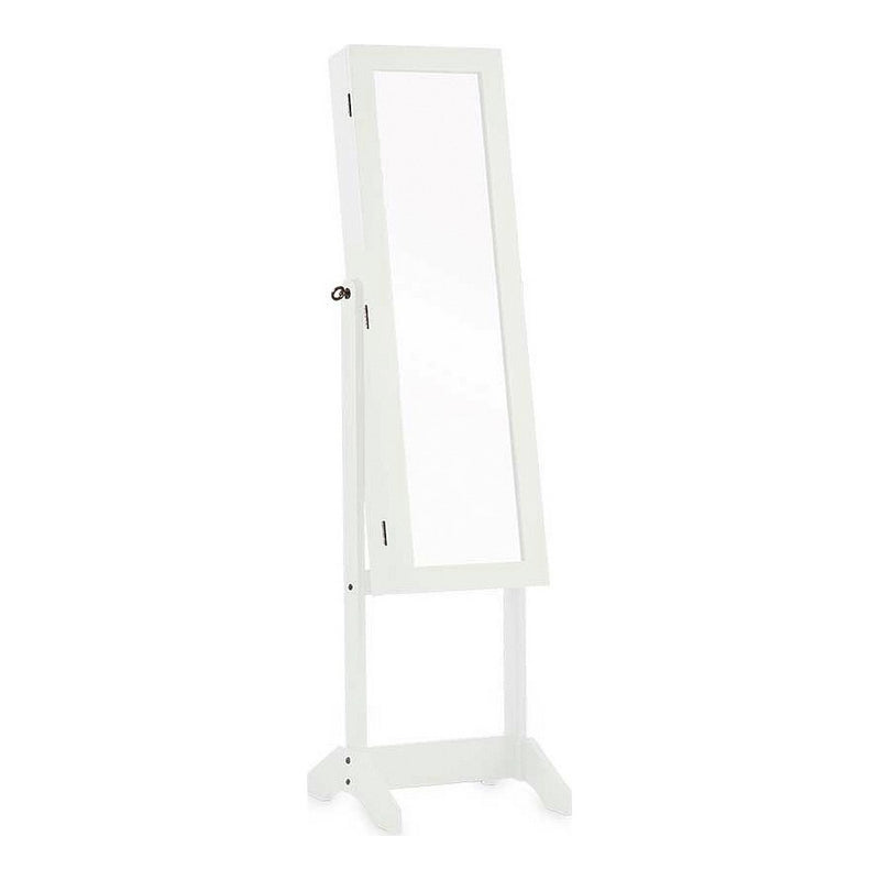 Specchio Portagioie Verticale Bianco Legno MDF (36 x 140 x 36,5 cm)