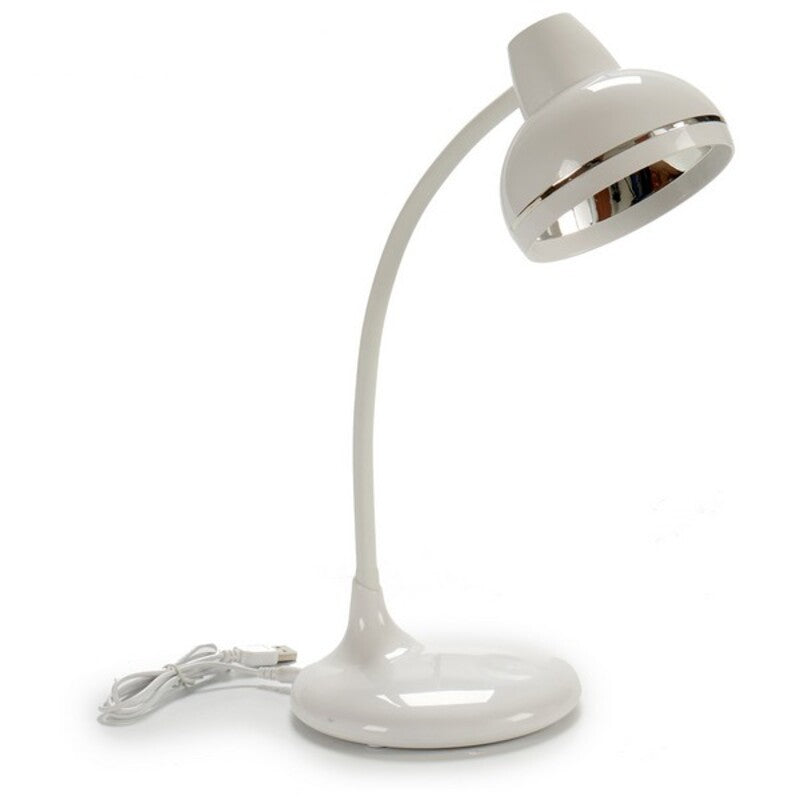 Lampada da scrivania USB Bianco Plastica (14 x 42 x 14 cm)