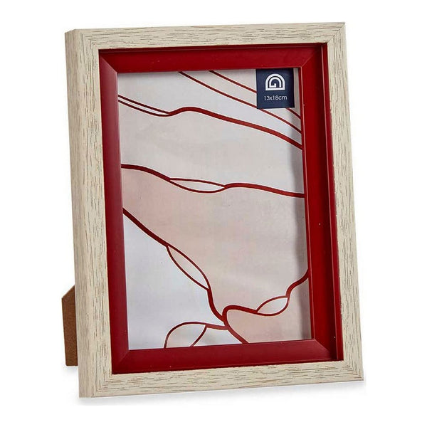 Cornice Portafoto Rosso Marrone Vetro Legno Plastica (17 x 2 x 21,8 cm)