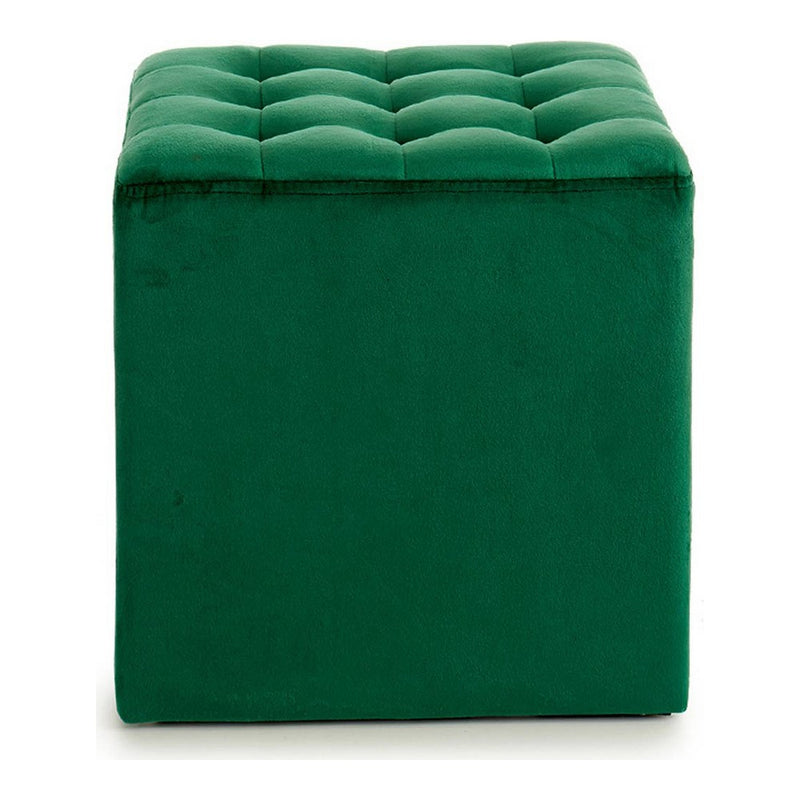 Velvet Green Puff (35 x 35 x 35 cm)