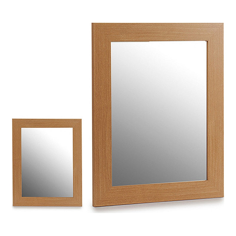 Specchio da parete Legno Marrone Vetro (39 x 2 x 49 cm) (39 x 49 cm) - zannishop