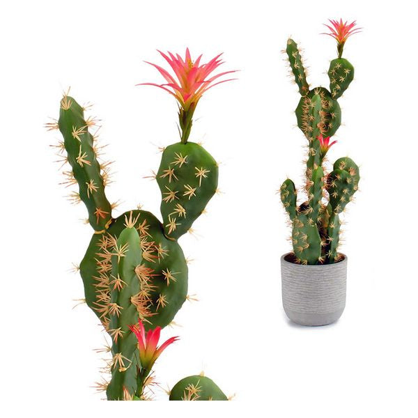 Cactus Rosa Plastica Cactus (19 x 80 x 23 cm) - zannishop