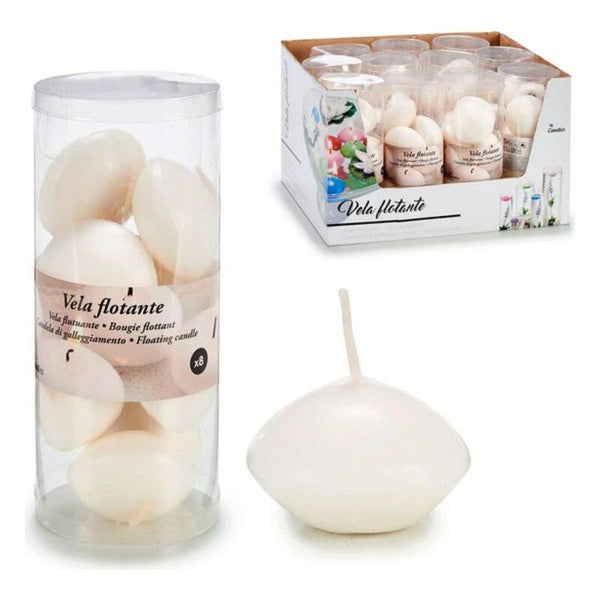 Set di Candele Galleggiante Bianco (8 Pezzi) - zannishop