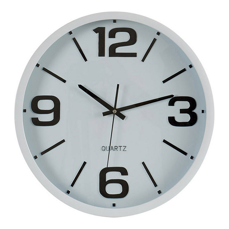 Montre en verre en plastique blanc et noir (40 x 5 x 40 cm)