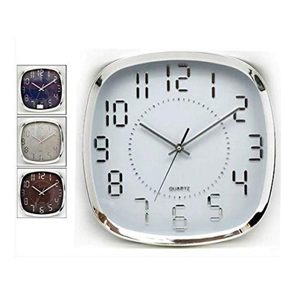 Montre murale en plastique (31 x 4,5 x 31 cm)