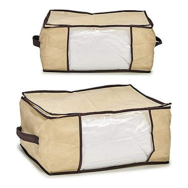 Aufbewahrungsbox 8430852414601 Stoff Creme (30 x 20 x 45 cm)