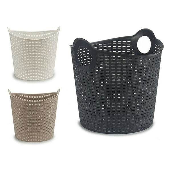 Bacinella in Plastica Multiuso Rattan (38,5 x 37,5 x 40,5 cm) - zannishop