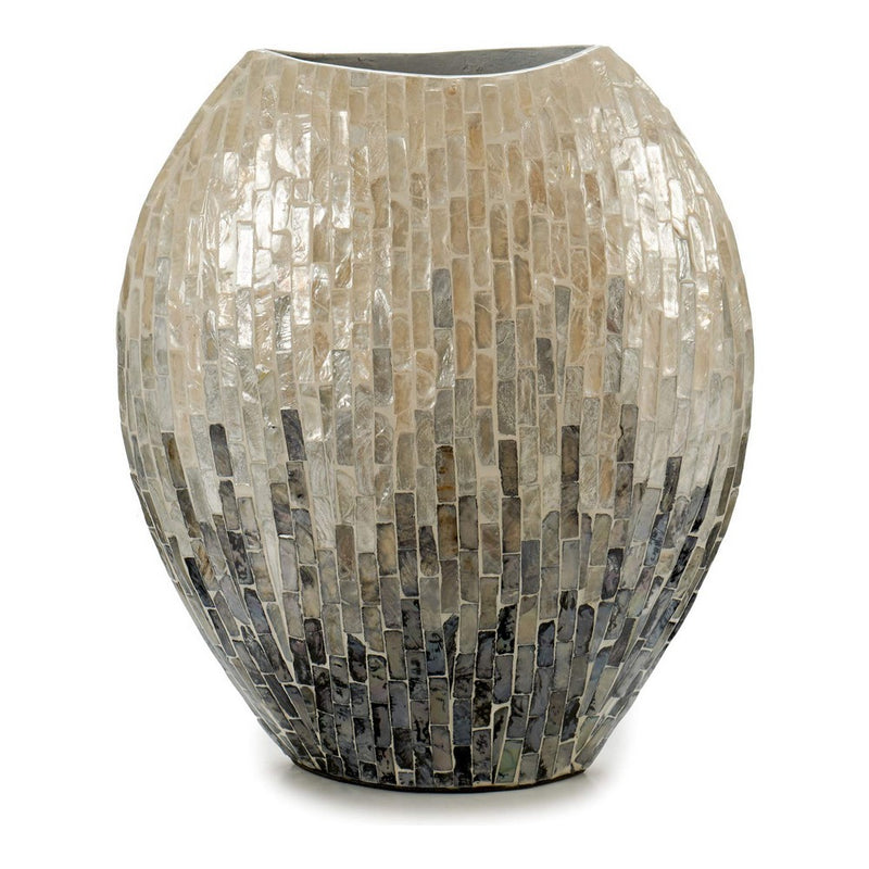 Vase gris dégradé (15 x 35 x 32 cm)