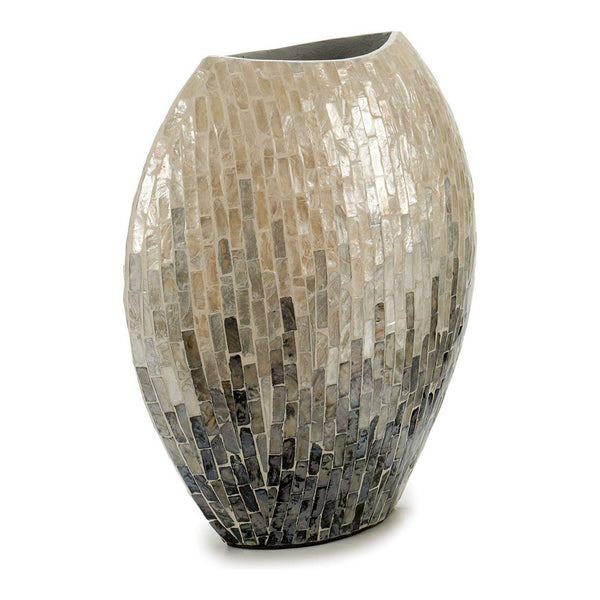 Vase gris dégradé (15 x 35 x 32 cm)