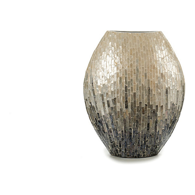 Vase gris dégradé (18 x 44,5 x 40 cm)