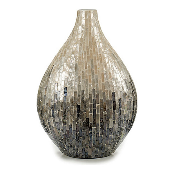 Vase gris (18 x 43 x 30 cm)