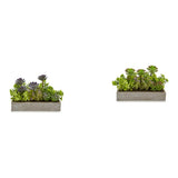 Jardinera Rectangular Gris (16 x 20 x 28,5 cm)