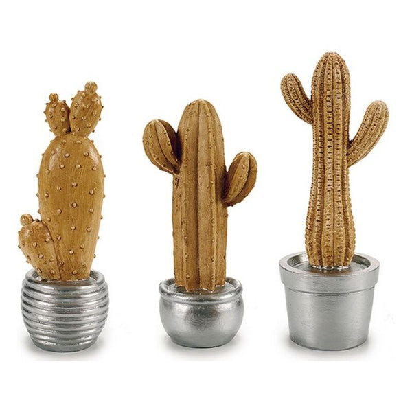 Estatuas de jardín Silver Resin Cactus