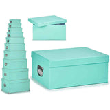 Caja Multiusos Cartón Metal 10 (33 x 23 x 47	 cm) (10 Piezas)