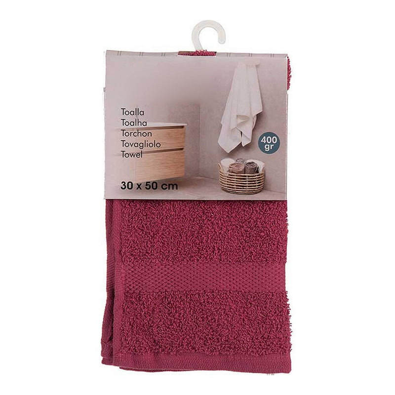 Serviette de bain rouge granato (30 x 50 cm)