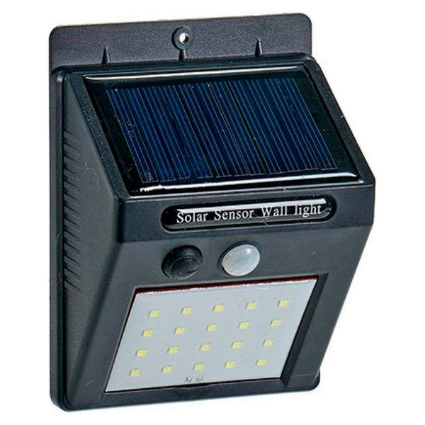 Lampada ad energia solare Nero Vetro Plastica (9,5 x 12,5 x 4,5 cm)