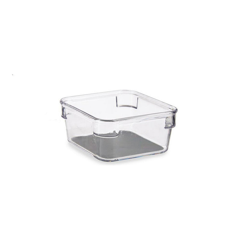 Organizador de Cajones Gris Transparente Plástico Silicona (9,3 x 4,5 x 9,3 cm)