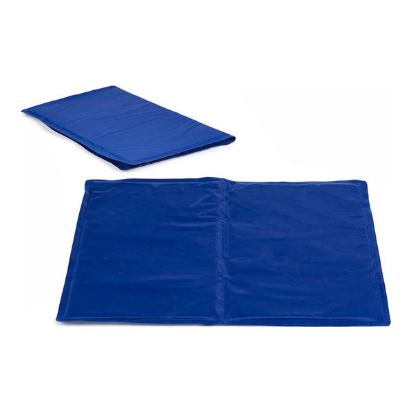 Tapis rafraîchissant pour animaux de compagnie bleu (39,5 x 1 x 50 cm)