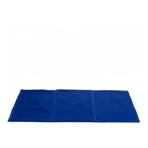 Tapis rafraîchissant pour animaux de compagnie bleu (49,5 x 1 x 90 cm)