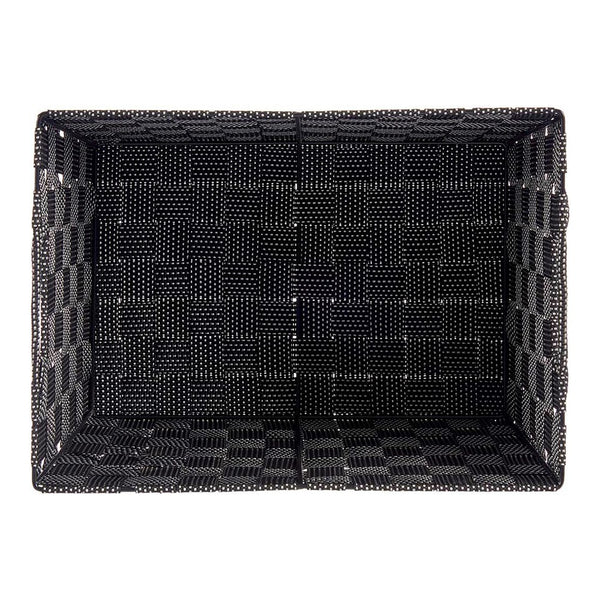 Cesta Tela Trenzada Negro (25 x 20 x 35 cm)