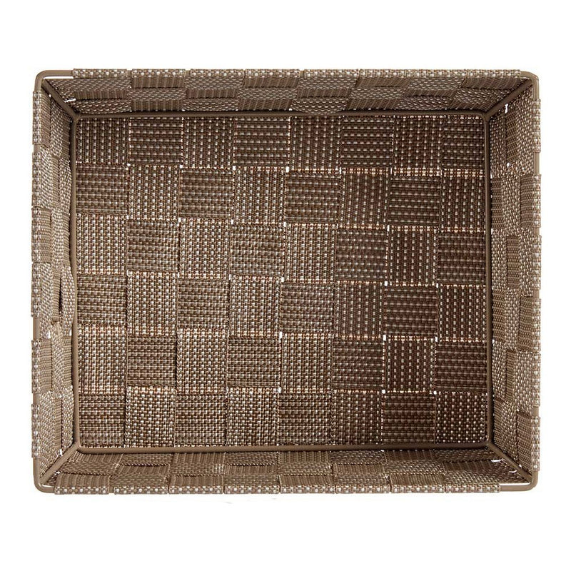 Cesta Tela Trenzada Beige (20 x 8 x 24 cm)