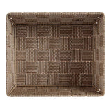 Cestino Stoffa Intrecciato Beige (18 x 8 x 21 cm)