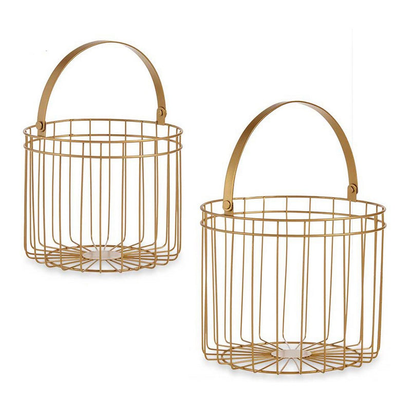 Cesta Cilíndrica Metal (2 pcs)