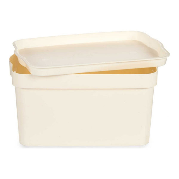 Caja Multiusos Crema Plástico (14,5 x 11 x 21,5 cm)