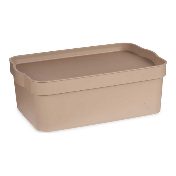 Caja Multiusos Beige Plástico (21 x 11 x 32 cm)