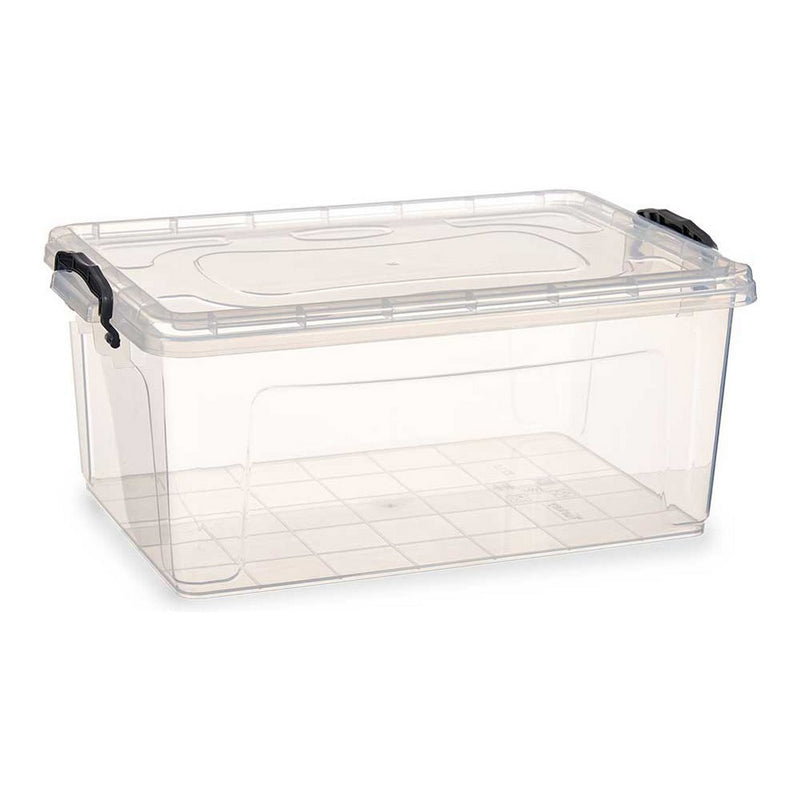 Caja de Almacenaje con Tapa Transparente Plástico (32 x 20,5 x 50 cm)