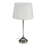 Lampada da tavolo Argentato Bianco Acciaio (24 x 45 x 24 cm) - zannishop