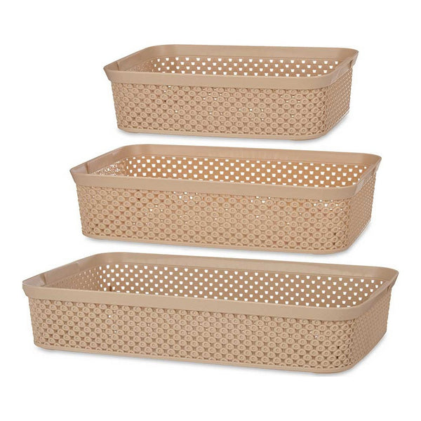 Mehrzweckbox Beige Kunststoff (3 pcs)