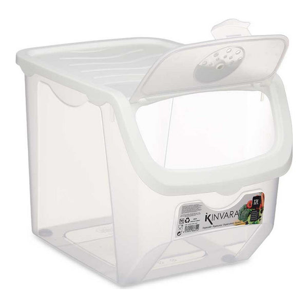 Cesto di verdure Trasparente Bianco Impilabile Plastica (12 L)