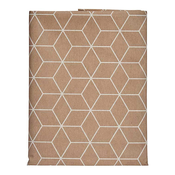 Segel -Tischdecke abstrakte Beige (140 x 180 cm)