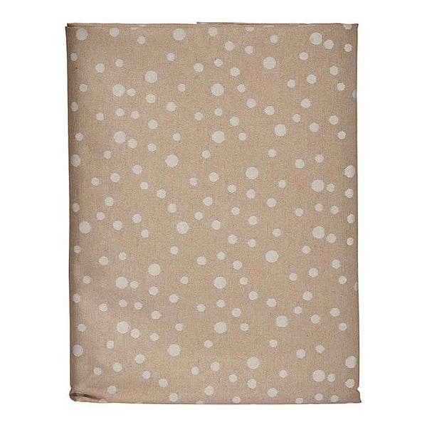 Jacquard Pois Beige Tischdecke (140 x 180 cm)