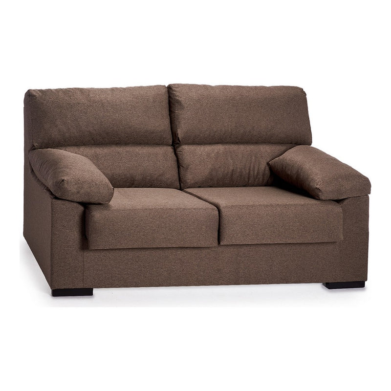 Berlin -Set Marrone -Sofa mit 2 Quadratsofa mit 3 Polyesterquadraten (2 PCs)