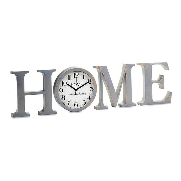 Orologio da Parete Home Grigio Dorato Vetro Plastica (24 x 4,5 x 84,5 cm)