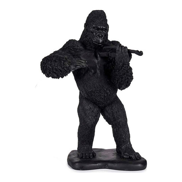 Statua Decorativa Gorilla Nero Resina (17 x 41 x 30 cm) - zannishop