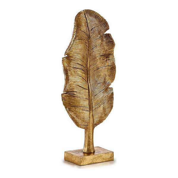 Statua Decorativa Frunză Dorato Resina (8 x 43,5 x 17 cm) - zannishop