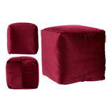 Polystyrol Granato Red Polyester Puff (30 x 30 x 30 cm)