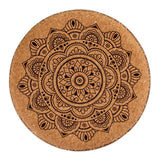 Mandala Brown MDF Cork Puff (34 x 39 x 34 cm)