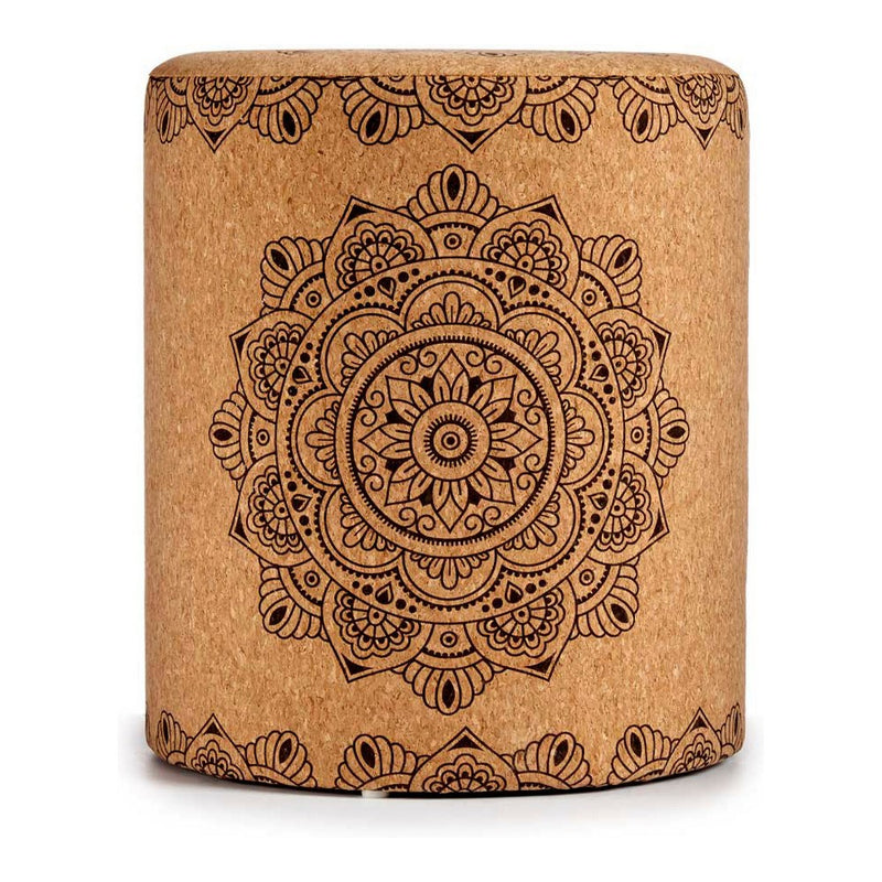 Mandala Brown MDF Cork Puff (34 x 39 x 34 cm)