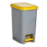 Secchio per Raccolta Differenziata Giallo Grigio Plastica 25 L (26,5 x 47 x 36,5 cm)