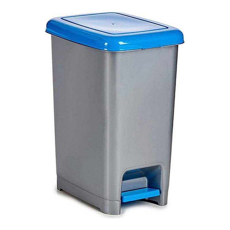 Secchio della Spazzatura a Pedale Azzurro Plastica 40 L (31 x 55,5 x 42,5 cm)