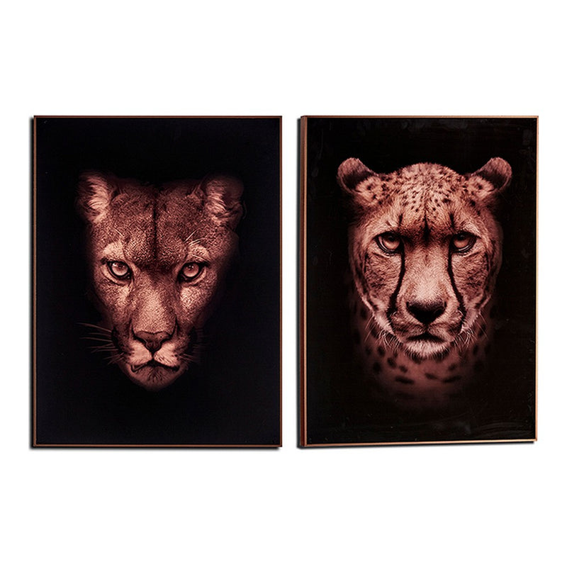 Quadro Buffalo - Gorilla Puma Leopardo MDF (3 x 81,3 x 61,3 cm)