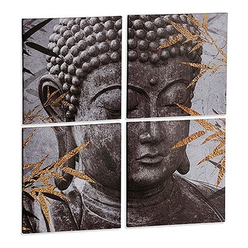 Panneau de toile Buda Grey (4 pièces)