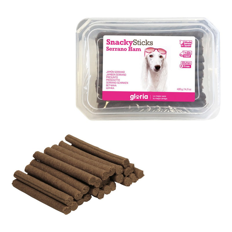 Snack per Cani Gloria Snackys Sticks Prosciutto (350 g)