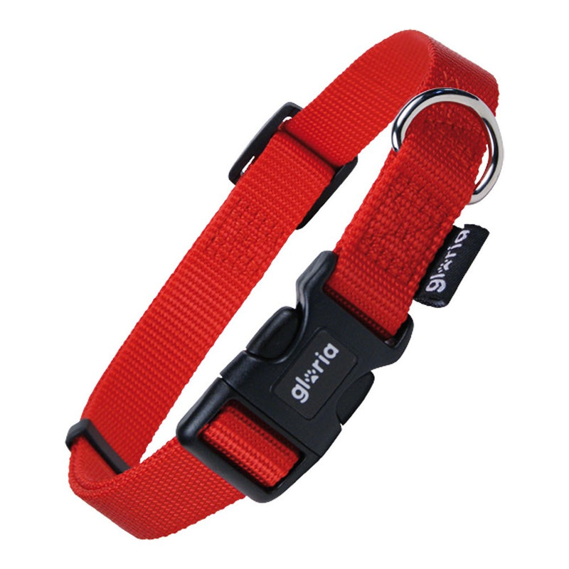 Collare per Cani Gloria Liscio Rosso Taglia L (36-70 cm)