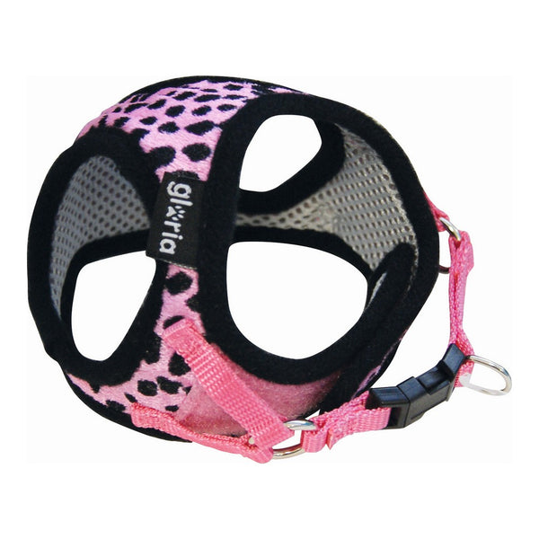 Imbracatura per Cani Gloria Leopardo 33-44 cm Rosa Taglia L