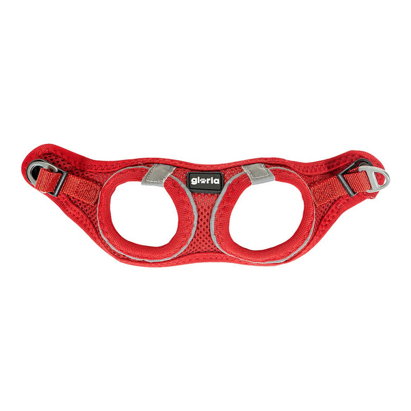 Imbracatura per Cani Gloria Air Mesh Trek Star Regolabile Rosso Taglia XXXS (18-20 cm)